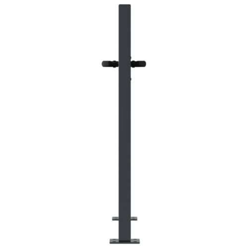 Vrtna vrata antracit 105 x 105 cm čelična s uzorkom bambusa - 105 x 105 cm Cijena