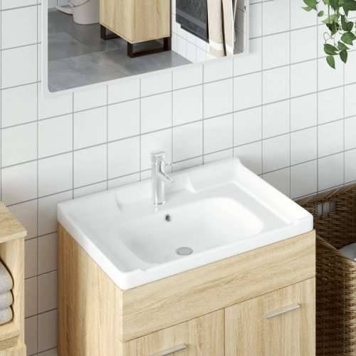 Kupaonski Lavabo - Umivaonik bijeli 61 x 48 x 23 cm pravokutni keramički - 61 x 48 x 23 cm Cijena