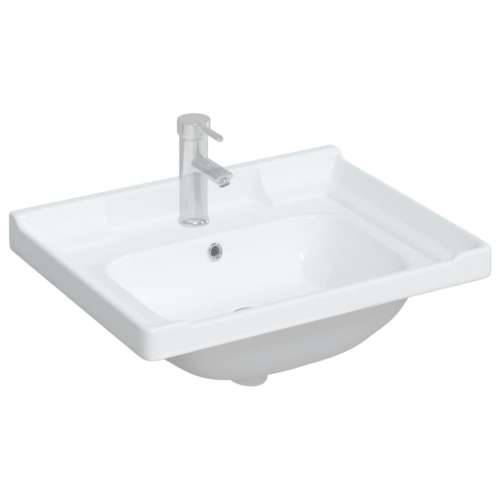 Kupaonski Lavabo - Umivaonik bijeli 61 x 48 x 23 cm pravokutni keramički - 61 x 48 x 23 cm Cijena