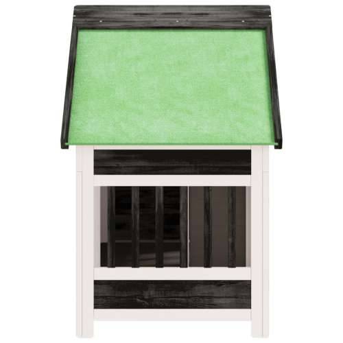 Kućica za pse siva 96 x 60,5 x 87 cm od masivne borovine - Siva 1 Cijena