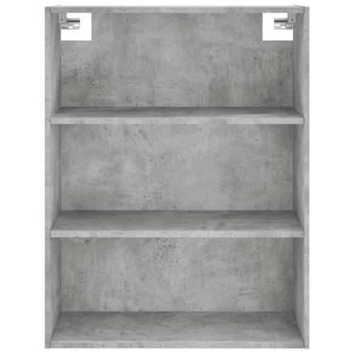 Visoka komoda siva betona 69,5x34x180 cm od konstruiranog drva - Beton siva 1 2 staklena vrata Cijena