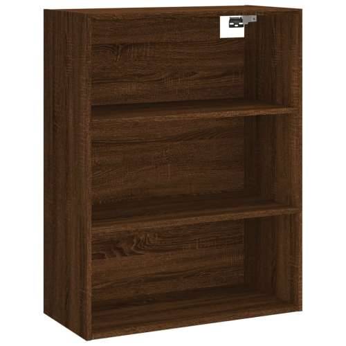 Visoka komoda boja hrasta 69,5x34x180 cm od konstruiranog drva - Smeđi hrast 1 1 vrata 3 ladice Cijena
