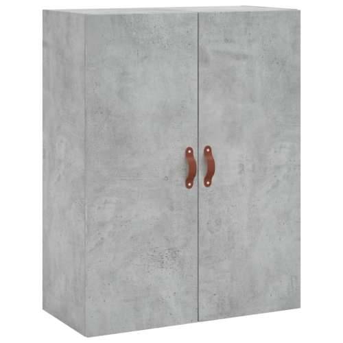 Visoka komoda siva betona 69,5x34x180 cm od konstruiranog drva - Beton siva 1 2 staklena vrata Cijena