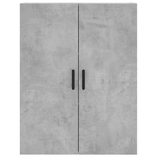 Visoka komoda siva betona 69,5x34x180 cm od konstruiranog drva - Beton siva 1 2 staklena vrata Cijena