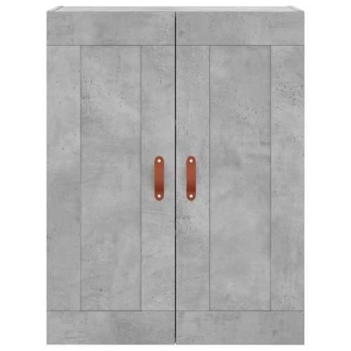 Visoka komoda siva betona 69,5x34x180 cm od konstruiranog drva - Beton siva 1 1 staklena vrata 3 ladice Cijena
