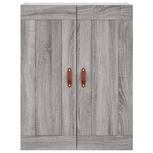 Visoka komoda siva sonome 69,5x34x180 cm od konstruiranog drva - Sivi hrast sonoma 1 1 staklena vrata 3 ladice Cijena