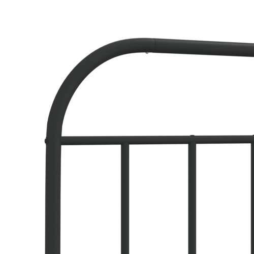 Metalni okvir kreveta uzglavlje i podnožje crni 107x203 cm - Crna 107 x 203 cm s uzglavljem i podnožjem Cijena