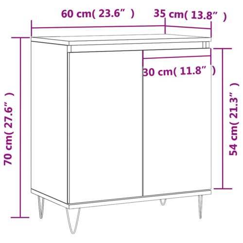 Komoda siva boja betona 60x35x70 cm od konstruiranog drva Beton siva 1 Cijena