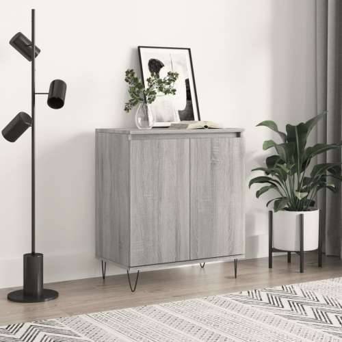 Komoda sivog hrasta sonome 60x35x70 cm od konstruiranog drva - Sivi hrast sonoma 1 Cijena