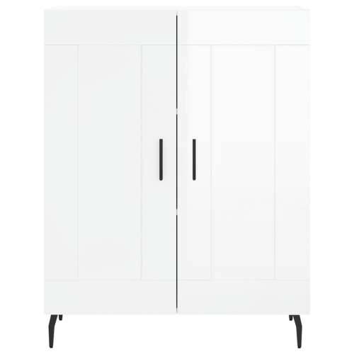 Komoda sjajna bijela 69,5x34x90 cm od konstruiranog drva - Visoko sjajno bijela 1 Cijena