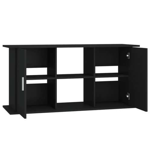 Stalak za akvarij crni 121 x 41 x 58 cm od konstruiranog drva - Crna 121 x 41 x 58 cm Cijena