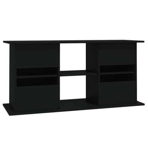 Stalak za akvarij crni 121 x 41 x 58 cm od konstruiranog drva - Crna 121 x 41 x 58 cm Cijena