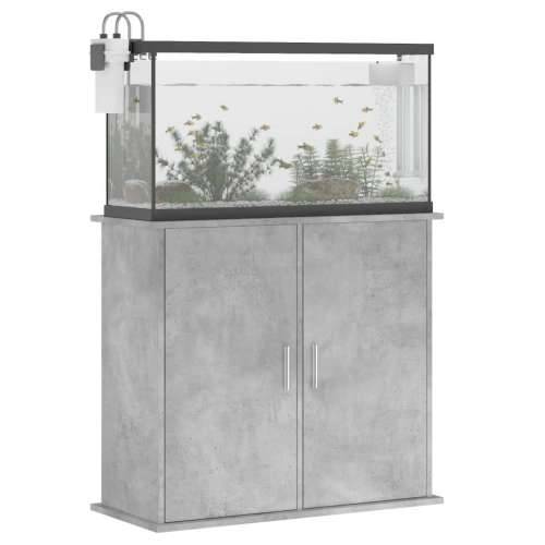 Stalak za akvarij boja betona 81x36x73 cm od konstruiranog drva - Beton siva 81 x 36 x 73 cm Cijena