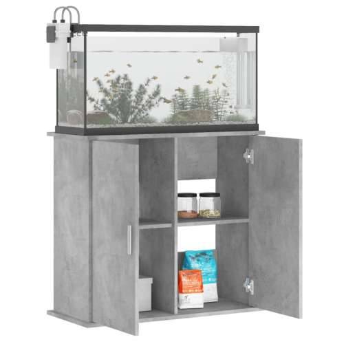 Stalak za akvarij boja betona 81x36x73 cm od konstruiranog drva - Beton siva 81 x 36 x 73 cm Cijena