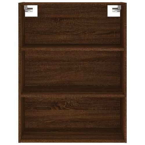 Visoka komoda boja hrasta 69,5x34x180 cm od konstruiranog drva - Smeđi hrast 1 1 vrata 3 ladice Cijena