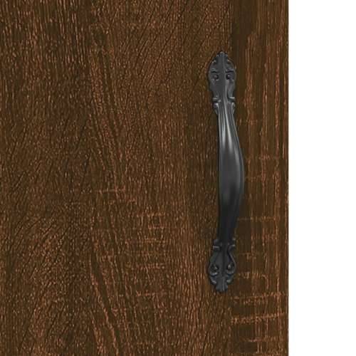 Visoka komoda boja hrasta 69,5x34x180 cm od konstruiranog drva - Smeđi hrast 1 1 vrata 3 ladice Cijena