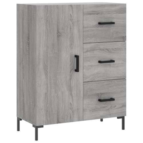 Visoka komoda siva sonome 69,5x34x180 cm od konstruiranog drva - Sivi hrast sonoma 1 1 vrata 3 ladice Cijena