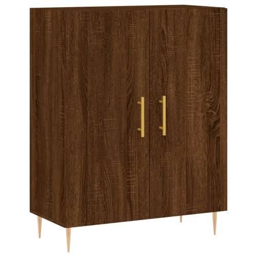 Visoka komoda boja hrasta 69,5x34x180 cm od konstruiranog drva - Smeđi hrast 1 2 vrata Cijena