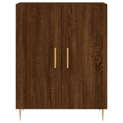 Visoka komoda boja hrasta 69,5x34x180 cm od konstruiranog drva - Smeđi hrast 1 2 vrata Cijena