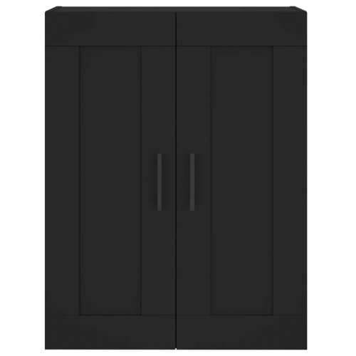 Visoka komoda crni 69,5x34x180 cm konstruirano drvo - Crna 1 2 vrata Cijena