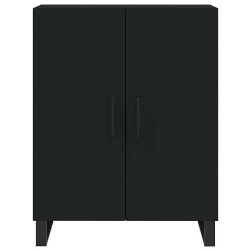 Visoka komoda crni 69,5x34x180 cm konstruirano drvo - Crna 1 2 vrata Cijena