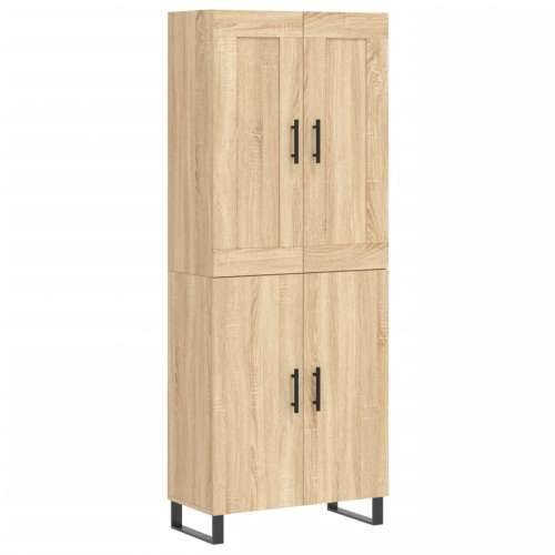 Visoka komoda hrasta sonome 69,5x34x180cm od konstruiranog drva - sonoma hrast 1 2 vrata Cijena