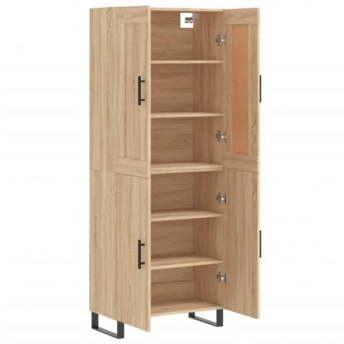 Visoka komoda hrasta sonome 69,5x34x180cm od konstruiranog drva - sonoma hrast 1 2 vrata Cijena