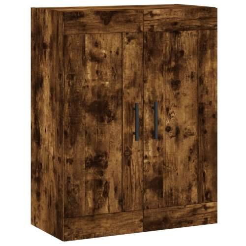 Visoka komoda dimljeni hrast 69,5x34x180 cm konstruiranog drva - Dimljeni hrast 1 2 vrata Cijena