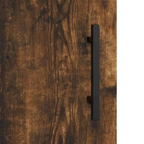 Visoka komoda dimljeni hrast 69,5x34x180 cm konstruiranog drva - Dimljeni hrast 1 2 vrata Cijena