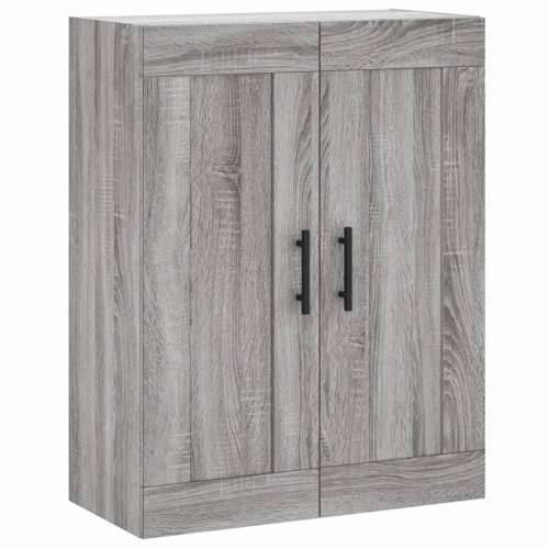Visoka komoda siva sonome 69,5x34x180 cm od konstruiranog drva - Sivi hrast sonoma 1 2 vrata Cijena