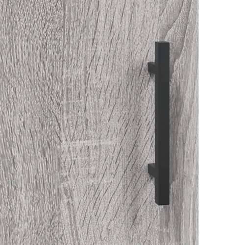 Visoka komoda siva sonome 69,5x34x180 cm od konstruiranog drva - Sivi hrast sonoma 1 2 vrata Cijena