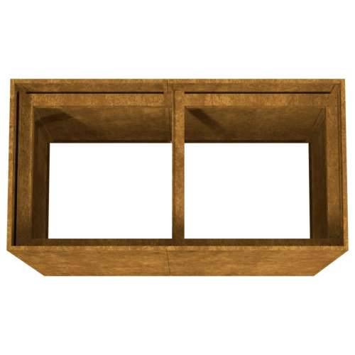 Posuda za sadnju 80 x 40 x 80 cm od čelika COR-TEN - 80 x 40 x 80 cm 1 Cijena