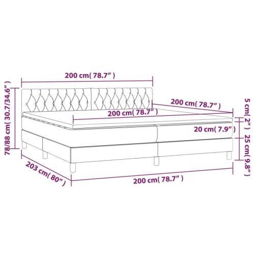 Krevet s oprugama i madracem tamnozeleni 200x200 cm baršunasti Cijena