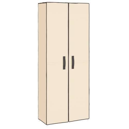 Ormarić za cipele krem 60 x 30 x 166 cm od tkanine - Krema 1 166 cm 30 cm Cijena