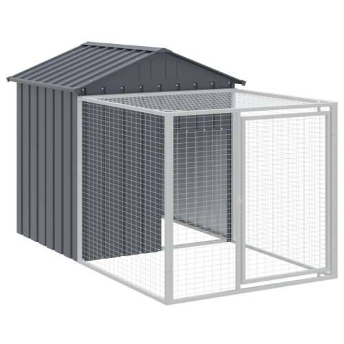 Kavez za kokoši s igralištem antracit 117x201x123 cm čelična Cijena