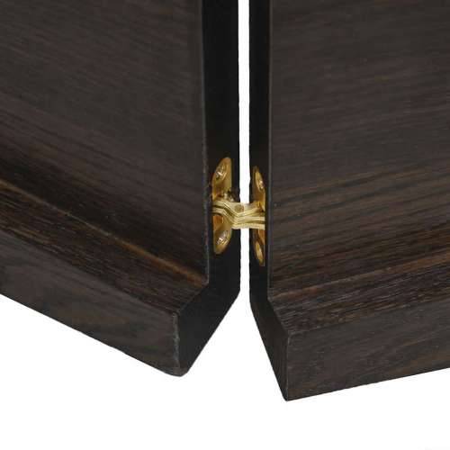 Zidna polica tamnosmeđa 180x60x(2-4) cm od obrađene hrastovine - Tamno smeđa 180 x 60 x 4 cm 1 Cijena