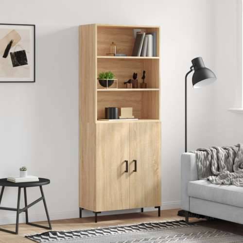 Visoka komoda hrasta sonome 69,5x34x180cm od konstruiranog drva - sonoma hrast 1 2 vrata Cijena