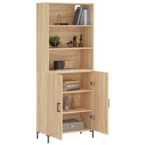 Visoka komoda hrasta sonome 69,5x34x180cm od konstruiranog drva - sonoma hrast 1 2 vrata Cijena