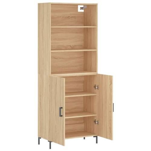Visoka komoda hrasta sonome 69,5x34x180cm od konstruiranog drva - sonoma hrast 1 2 vrata Cijena