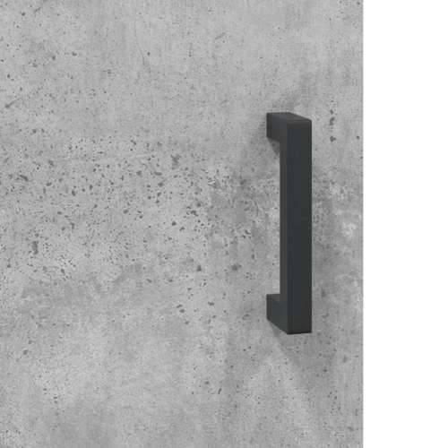 Visoka komoda siva betona 69,5x34x180 cm od konstruiranog drva - Beton siva 1 2 vrata Cijena