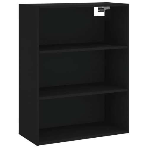 Visoka komoda crni 69,5x34x180 cm konstruirano drvo - Crna 1 2 vrata Cijena