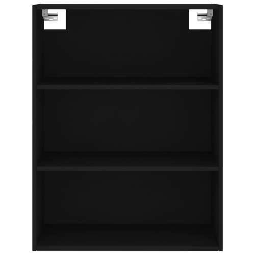 Visoka komoda crni 69,5x34x180 cm konstruirano drvo - Crna 1 2 vrata Cijena