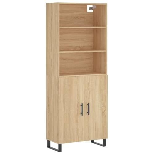 Visoka komoda hrasta sonome 69,5x34x180cm od konstruiranog drva - sonoma hrast 1 2 vrata Cijena