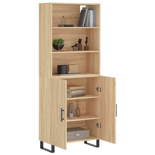 Visoka komoda hrasta sonome 69,5x34x180cm od konstruiranog drva - sonoma hrast 1 2 vrata Cijena