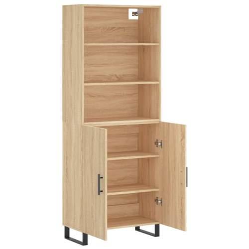 Visoka komoda hrasta sonome 69,5x34x180cm od konstruiranog drva - sonoma hrast 1 2 vrata Cijena