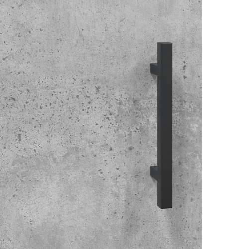 Visoka komoda siva betona 69,5x34x180 cm od konstruiranog drva - Beton siva 1 2 vrata Cijena
