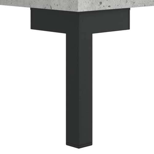 Visoka komoda siva betona 69,5x34x180 cm od konstruiranog drva - Beton siva 1 2 staklena vrata Cijena