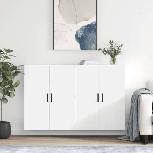 Zidni ormarići 2 kom bijeli 69,5 x 34 x 90 cm - Bijela 2 Okrugla crna Cijena