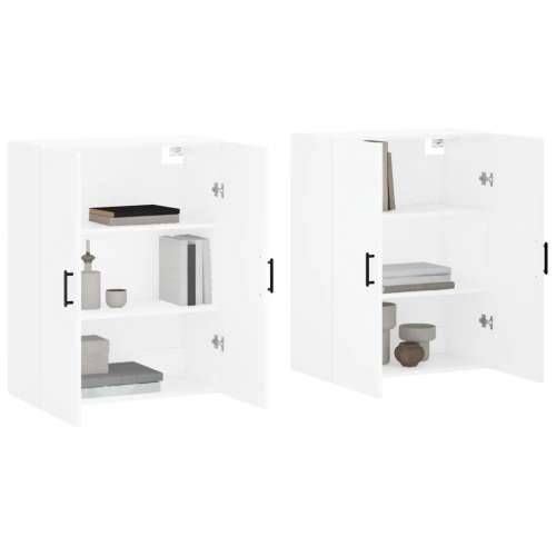 Zidni ormarići 2 kom bijeli 69,5 x 34 x 90 cm - Bijela 2 Okrugla crna Cijena