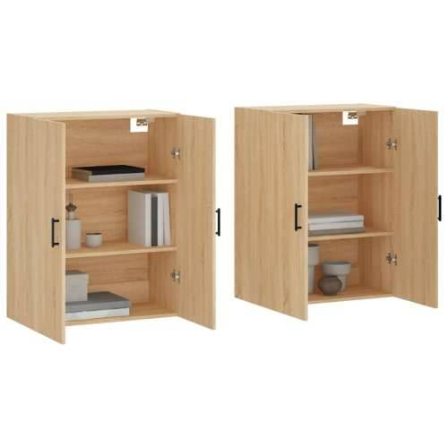 Zidni ormarići 2 kom boja hrasta sonome 69,5 x 34 x 90 cm - sonoma hrast 2 Okrugla crna Cijena